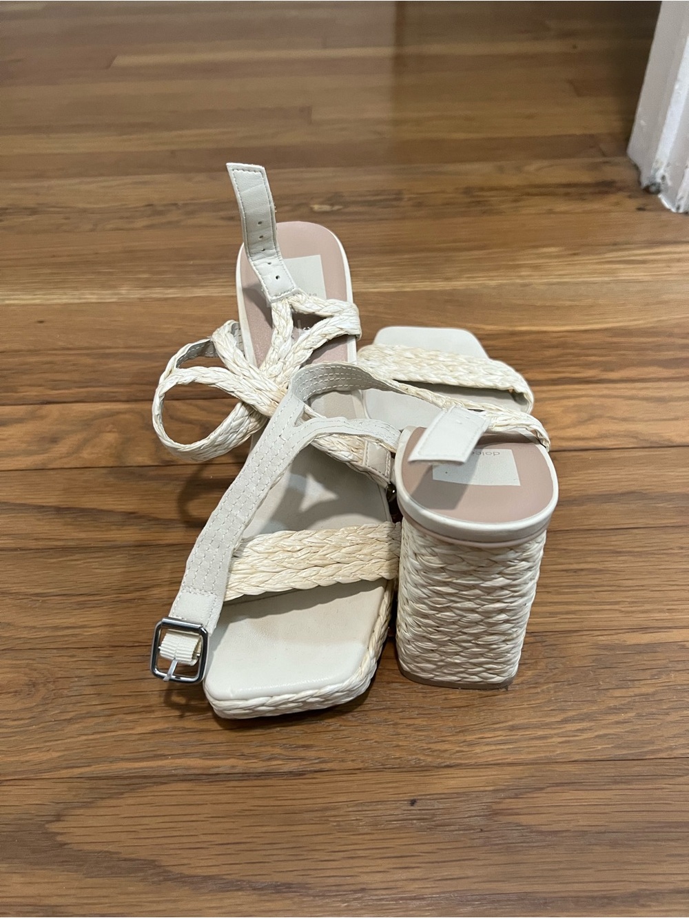 Espadrille Block Heel Sandals